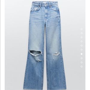 Zara wide leg, high waisted jeans